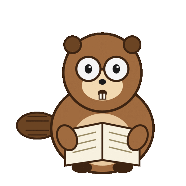 ELAB Maple mascot reading